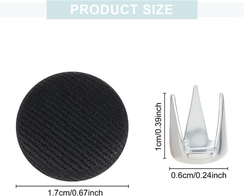 30 Sets Baseball Cap Button Top Replacement Hats Buttons Hat Button Replacement Repair Making Supplies Christmas Costume, 0.67"/1.7cm...