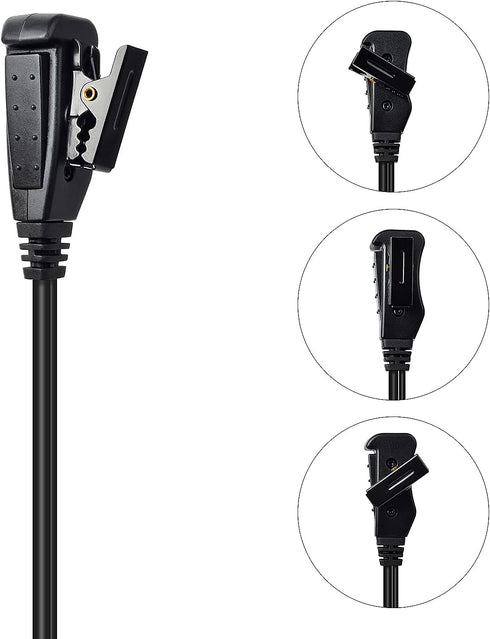 UAYESOK Waterproof Radio Earpiece with Mic PTT Screw Thread Headset for Yaesu VX-6 VX-6R VX-7R VX-170 FT-270 HT Standard Horizon HX400 HX750S HX87...