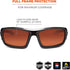 Skullerz Odin Safety Sunglasses - Black Frame, Copper Lens...