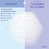 BENECREAT 6Pcs Hexagon Quilting Template Transparent Pressure Plate(Hole: 3mm) with 6 Mixed Size...