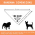 Be Kind I’m Blind Triangle Dog Bandana Funny Dog Bandana Puppy Bandana Triangle Bibs Scarf Accessories for Small Medium Dogs Pets...