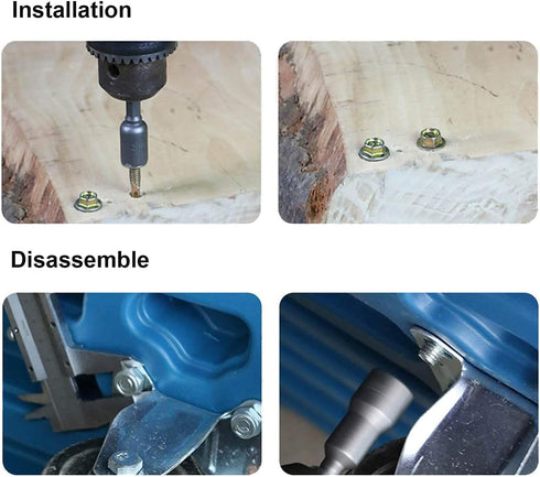 Utoolmart 1/4" Quick-Change Hex Shank 7mm Nut Setter Driver Drill Bit, 65mm Length, Metric No-magnetic 1 Pcs...