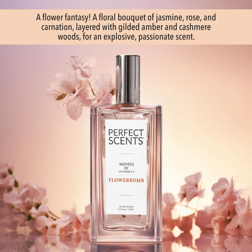 Fragrances | Inspired by V&R’s Flowerbomb | Women’s Eau de Toile?e | Vegan, Paraben, Phthalate Free | Never Tested on Animals | 3.4 Fl Oz...
