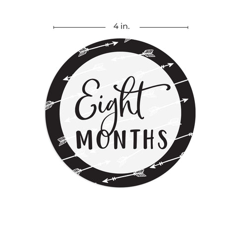 Baby Milestone Signs/Black and White Monthly Milestones/Geometric Infant Photo Prop...