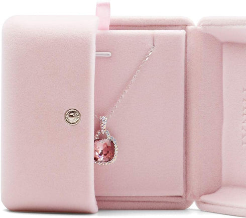 Oirlv Pink Velvet Jewelry Packaging Box Pendant Earrings Display Storage Case Pendant Gift Box...