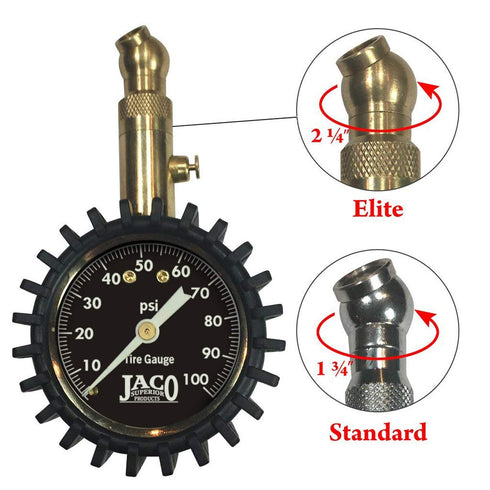 JACO Elite Tire Pressure Gauge - 100 PSI...