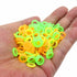 ZXUEZHENG 150 Pack Elasticity Silicone Soft Stitch Ring Markers for Knitting Crochet Etc, (Small Size for Needle Sizes 0-8, Orange, Yellow, Green)...