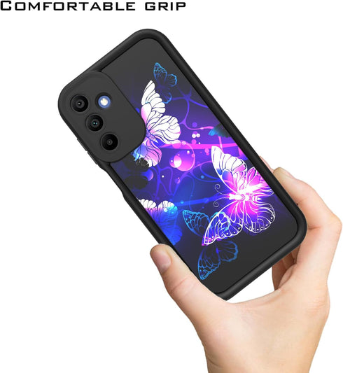 EnCases for Galaxy a15 5g Phone Case, Samsung Galaxy A15 5G Case for Women, Slim Silicone Shockproof Protection Case for Samsung A15 5G, Butterfly...