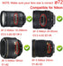 72mm Lens Cap Cover Compatible for Canon R3 R5 kit RF 24-240mm, for NIKKOR 18-200mm Lens (2 Pack)...