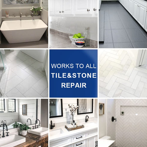 Porcelain Repair Kit, Sink & Tub Repair Kit(Ivory White), Quickly Fix Porcelain Sink Chips, Cracks, Holes and Scratchs - Super Strong Adhesion, fo...