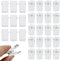 30Pcs Self-Adhesive Clips, Plastic Clear Wall Tapestry Clips, Small Double-Sided Adhesive Hanging Spring Clips for Teachers, Student Poster Photo ...