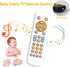 Baby TV Remote Control Toy with Light and Sound, Early Educational Music Toy with English/French/Spanish, Gift Toy for 6 Months+(White)...