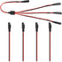 SAE Power Extension Cable Y Splitter 1 to 3 Connector With Dust Cap And 4 Pcs 2 Pin Quick Disconnect Wire Harness(4 Pcs 1.2 FT+1 Pcs 1 to 3)...