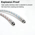 16-Inch Long Faucet Connector Braided Stainless Steel Supply Hose 3/8-Inch Female Compression Thread x M10 Male Connector, x 2 Pcs (1 Pair)...