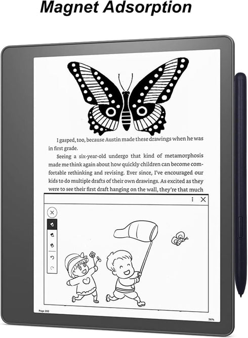 Stylus Pen Replacement for Kindle Scribe Pen Compatible with Kindle Scribe, 4096 Levels of Pressure Sensitivity, with Magnetic Absorption Function...