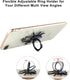 2pcs Spider Cell Phone Ring Holder Stand, Aircawin Cute Phone Finger Holder Stand Cool Animal Phone Grip Kickstand with 4pcs Ring Holder Hanging H...