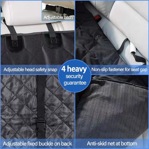 Front Dog Car Seat Cover - Waterproof Car Seat Covers for Dogs Front Seats Only Car Seat Protector for SUV Trucks Sedans Front Seat Universal - Bl...