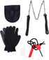 Pocket Chainsaw With Paracord Handle Survival Chain Saw Magnesium Fire Starter 20.5/32.6 Inches Garden Handle Hand Saw with Sharp Teeth Emergency ...