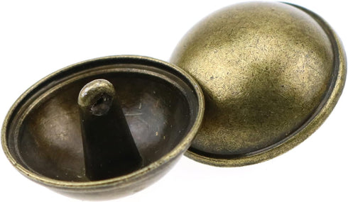 E-outstanding 10PCS Bronze Mushroom Domed Buttons 21mm Antique Brass Dome Buttons Round Sewing Buttons with Shank for Suits, Coats, Uniforms, Shir...