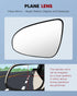 cciyu Left Side Mirror Glass Chrome Heated Flat Towing Mirror Glass Fits for 2012-2017 For Toyota Camry Driver Side Mirror Glass 8K0949102E-AUT...
