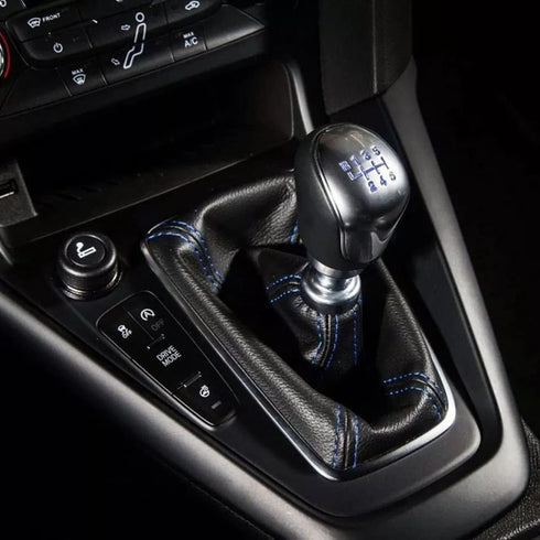 Universal Shift Boot Cover, Shift Boot Shift Knob Dust Cover, Shifter Boot PU Leathe Gear Shift Cover Suitable for Manual/Auto(Blue Thread Sewing)...