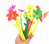 Yansanido Fluent Writting Pen, 12 Pcs 0.5 mm Black Ink Flower Shape Rolling Ball Cute Gel Ink Pen for Student and School Office Supplies (flower)...