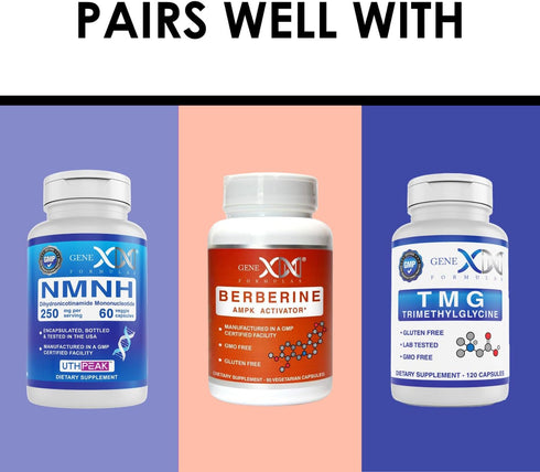 GENEX Resveratrol Supplement Japanese Knotweed 1500mg, Organic Trans-Resveratrol Capsules with BioPerine for Absorption, Gluten-Free, Vegan Supple...