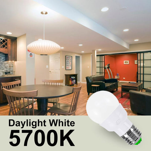 ILC RGB LED Light Bulb, Color Changing 40W Equivalent, Daylight White, 450LM Dimmable 5W E26 Screw Base RGBW, Mood Light Bulb - 12 Color Choices -...