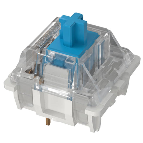 GATERON KS-9 Blue Clicky Keyboard Switches, RGB LED 3 Pin Key Switches Compatible for MX Mechanical Keyboard (35PCS)...
