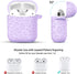 for Airpod Case & Airpods 2nd Generation Case Leopard Engraved Skin Cover Compatible with AirPods 2nd/1st Charging Case,Cute Soft Silicone Full Pr...
