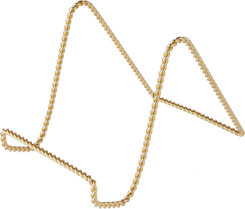 Bard's Twisted Gold-toned Wire Easel Stand, 5.5" H x 5.5" W x 8" D...
