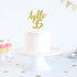 Hello 35 Cake Topper – 35th Birthday / 35th Anniversary Party Cake Decoration, 35th Birthday / 35th Anniversary Party Decorations Supplies (Gold, ...