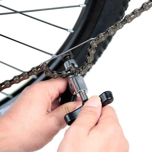 Universal Bike Chain Splitter Breaker Repair Chain Rivet Link Pin Bicycle Remover Tool Removal/Install Essential Bicycle Tools with Chain Hook, Ro...