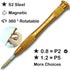 Precision 0.8 mm 5-Point Pentalobe Screwdriver,New 5 Point Star Pentalobe Screwdriver for iPhone 5S iPhone 6 / 6S / 6 s Plus / 5C / 5/4 / 4G / 4S ...