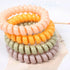 Spiral Hair Ties 20 Pieces Traceless No Crease Coil Hair Ties No Damage Phone Cord Hair Ties Elastics Hair Coils Plastic Hair Bands Spiral Bracele...