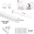 White Cable Management Sleeve Tubes, Power Cord Organizer Protectors for Pets, 2 PCS VIWIEU Cable Bundler with Electrical Cable Clips and Zip Ties...