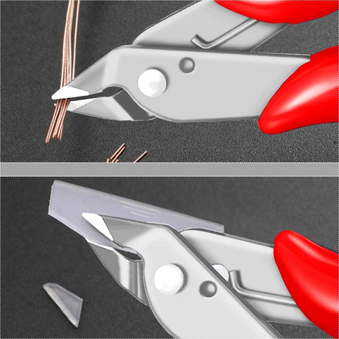 2 Pack Flush Cutters MC-170, MONVICT Wire Cutters 5 Inch Side Cutting Pliers Precision Cutter Tools Ultra Sharp Micro Wire Cutters for Cables Wire...
