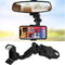 Car Rear View Mirror Phone Holder, 360° Rotating Rearview Mirror Phone Mount, ABS Multi-Functional Adjustable Cellphone Holder, Universal Car Phon...