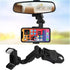 Car Rear View Mirror Phone Holder, 360° Rotating Rearview Mirror Phone Mount, ABS Multi-Functional Adjustable Cellphone Holder, Universal Car Phon...