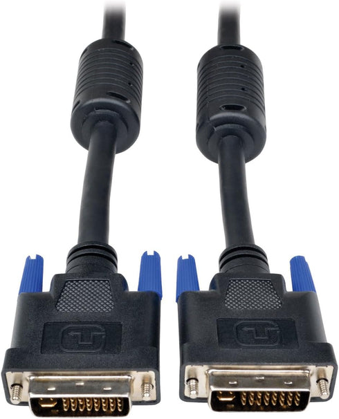 Tripp Lite DVI-I Dual Link Digital and Analog Monitor Cable (DVI-I M/M), 2560 x 1600, 6-ft.(P560-006-DLI),Black...