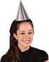 Beistle 24-Piece Cone Hats in Silver, Classic Elegant Party Supplies for Birthdays, Anniversaries, Award Nights, 6.75"...