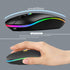 Wireless Bluetooth Mouse,LED Rechargeable Silent Slim Laptop Mouse,Portable(BT5.2/3.0 and USB Receiver) Dual Mode Computer Mouse for Laptop,ipad T...