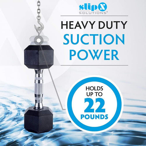 SlipX Solutions Patented Power-Lock Shower Organizer Caddy w/Suction Cups | Rust Free Shelf | Basket Holds Up to 22lbs for Shampoo, Soap, & Hooks ...