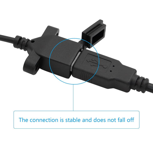 RIIEYOCA USB Female 4pin Bare Wire,USB 2.0 Power Data Cable with Dust Cap DIY Pigtail Cable,for and USB Equipment Installed or Replace Repair...