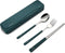 DEVICO Travel Utensils, 18/8 Stainless Steel Portable Reusable Camping Silverware Cutlery Flatware Set, 4-Piece Include Fork Spoon Chopsticks with...