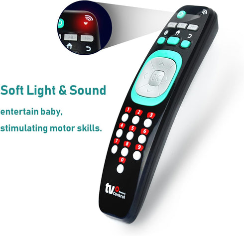 Baby Remote Control Toy, TV Remote Control Toy, Musical Toys with Lights and Sounds for Toddlers Babies 12 36 Months...