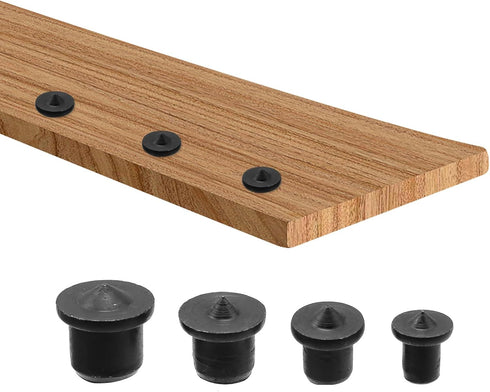 Solid Dowel and Tenon Center Transfer Plugs,32PCS Dowel Pin Centers Drilling Hole Tool Set with Sharp Point for Woodworking Tools(4 Sizes of 1/4" ...