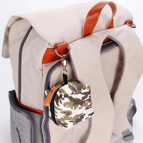 Amosfun Baby Pacifier Bag Waterproof PU Storage Bag Durable Soother Infant Storage Holder Baby Pacifier Box for Mom Outdoor Use Camouflage...