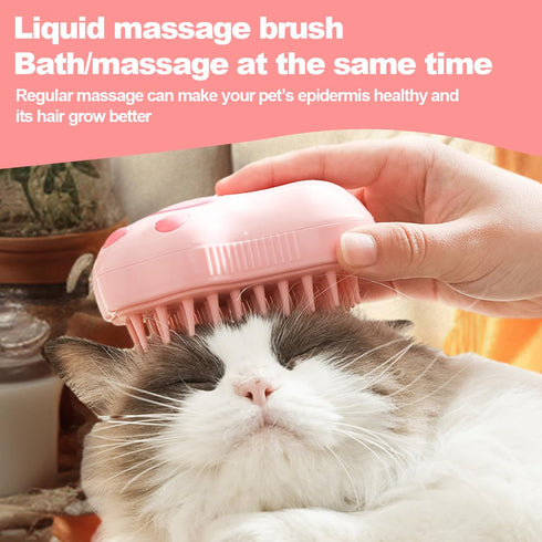 Cat Steamy Brush Dog brushes Cat Claw Pet Brush for Shedding Grooming, Lightweight Skin Friendly Pet Brush Hair Removal Comb Brushes for Long or M...