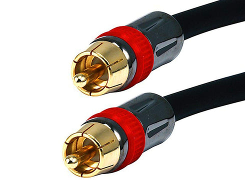Monoprice 102681 3-Feet RG6 RCA CL2 Rated Digital Coaxial Audio Cable Black...